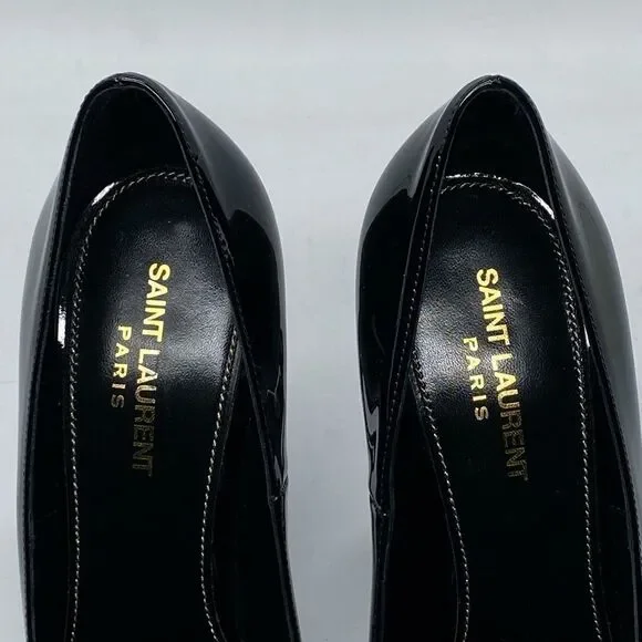 Saint Laurent Opyum Point-Toe Patent Leather Pumps size 39.5 - Picture 6 of 16